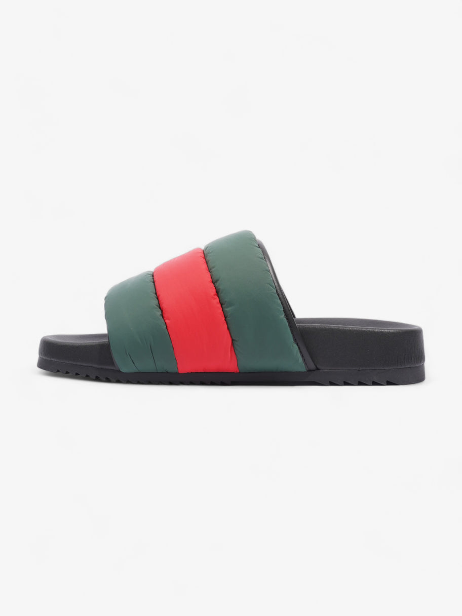 Web-Stripe Open-Toe Slides Red / Green Nylon EU 44 UK 10 Image 3