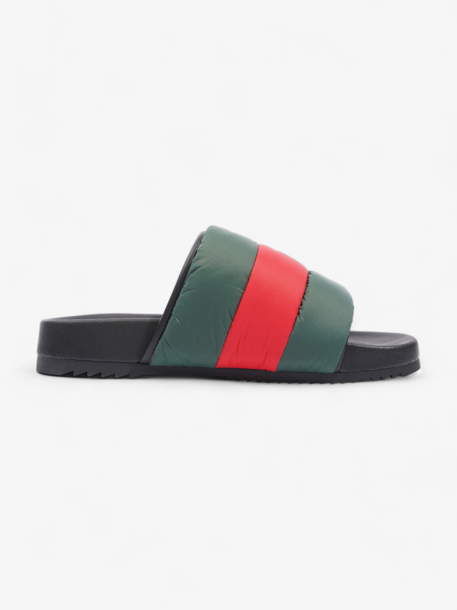 Web-Stripe Open-Toe Slides Red / Green Nylon EU 44 UK 10 Image 4