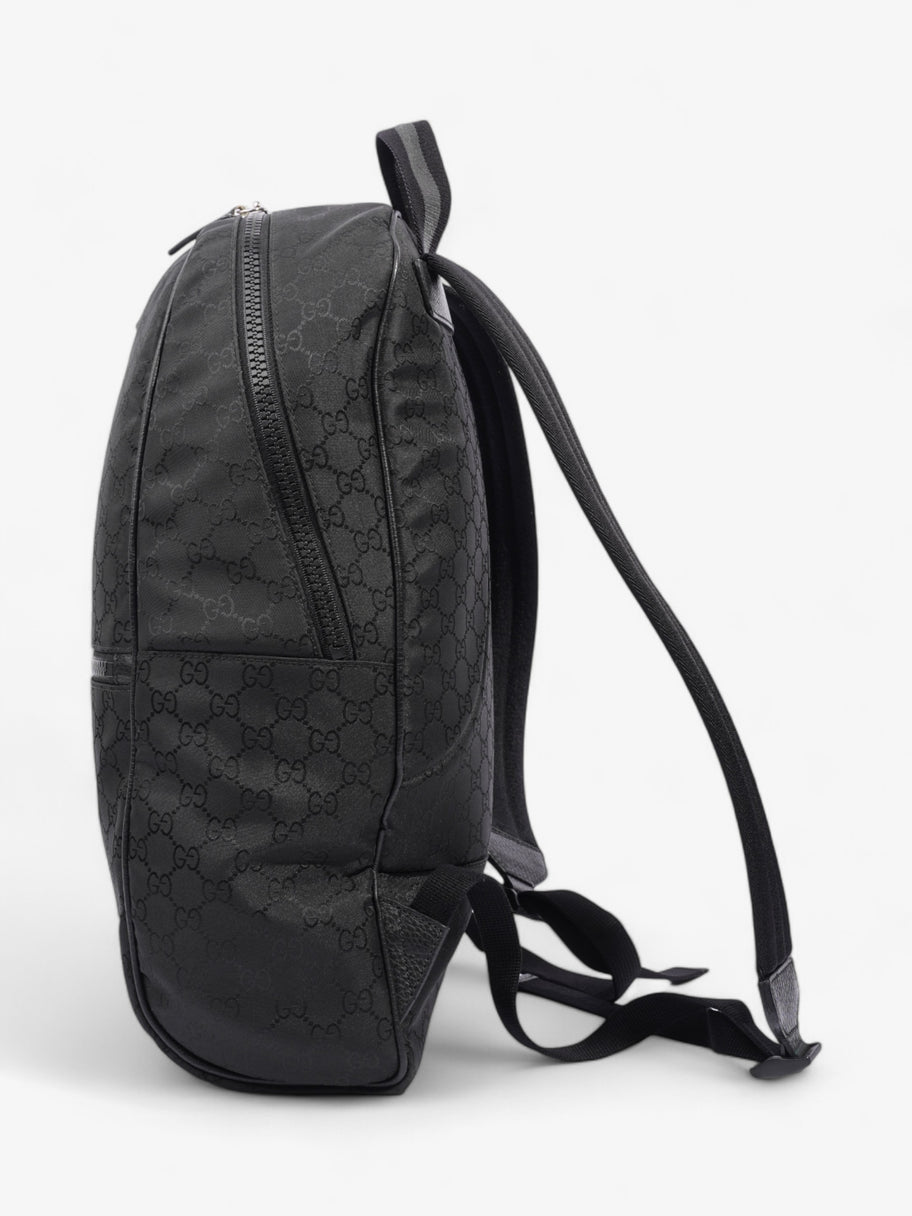 Gucci Double Zip Backpack Black / GG Supreme Nylon Image 3