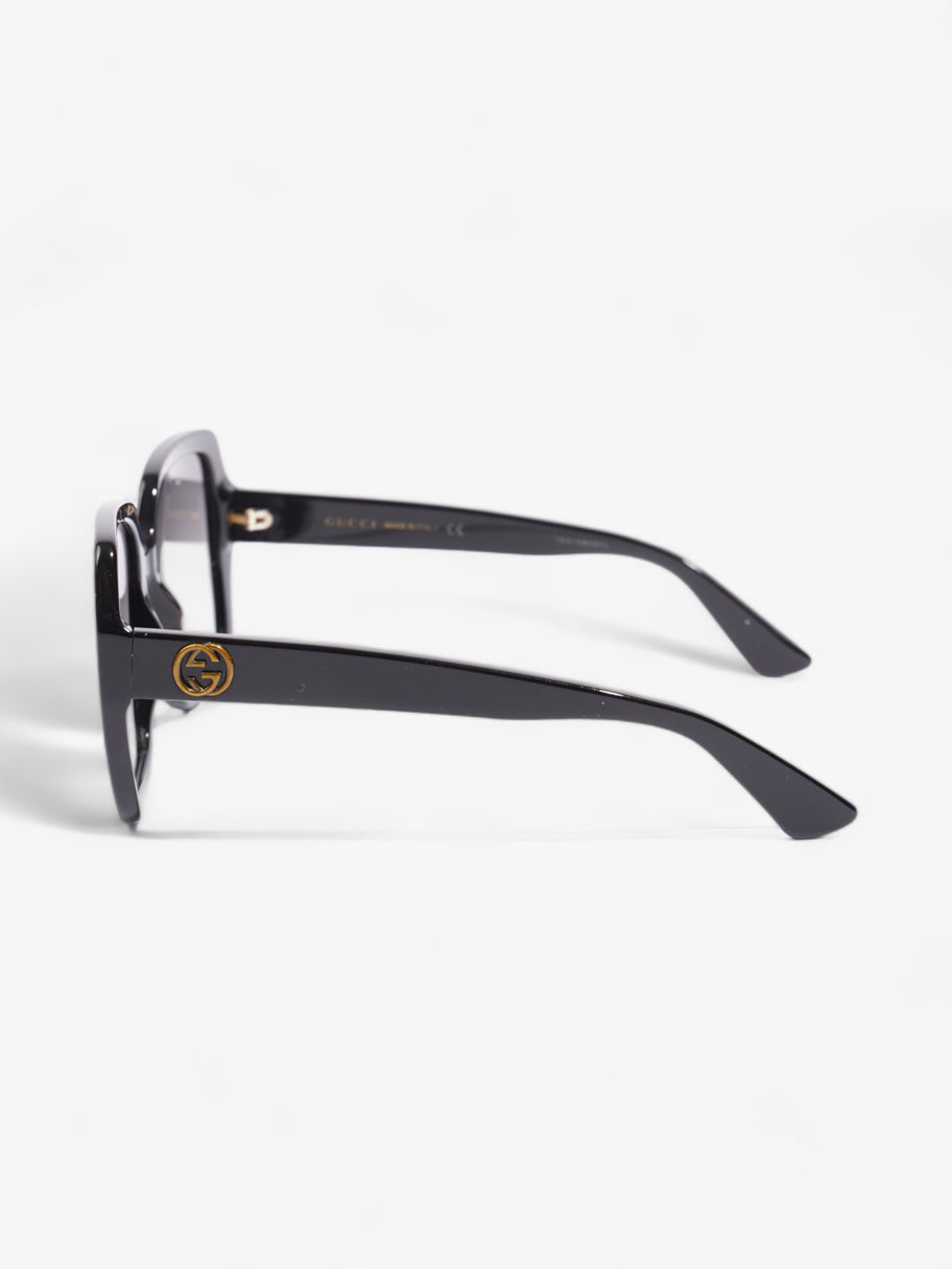 Gucci Square Sunglasses Black Acetate 140mm Image 2