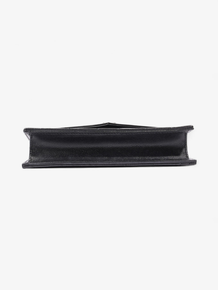 Saint Laurent Cassandre Chain Wallet Black Calfskin Leather Image 6