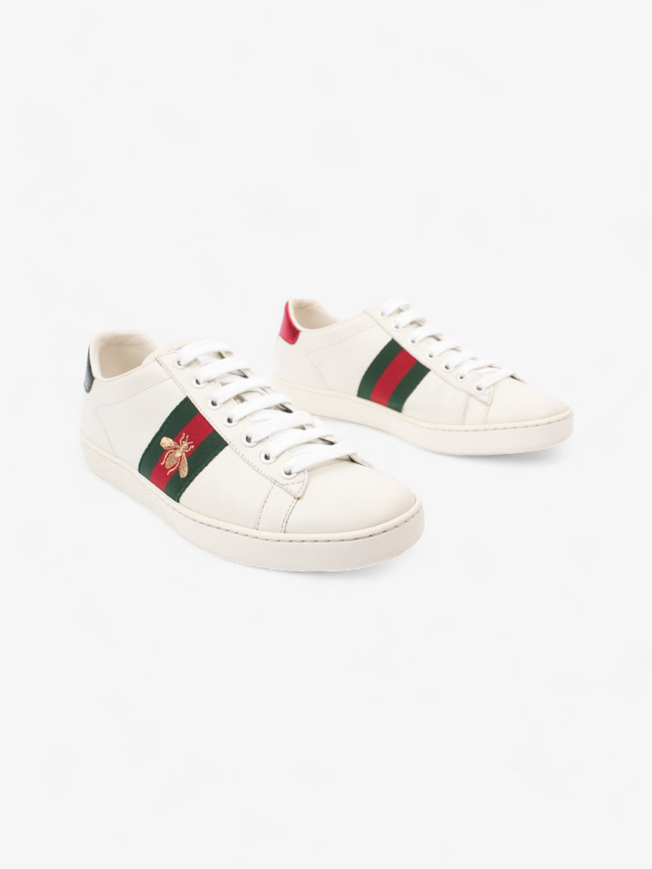 Gucci Ace Embroidered Bee White / Green / Red Leather EU 37 UK 4 Image 2