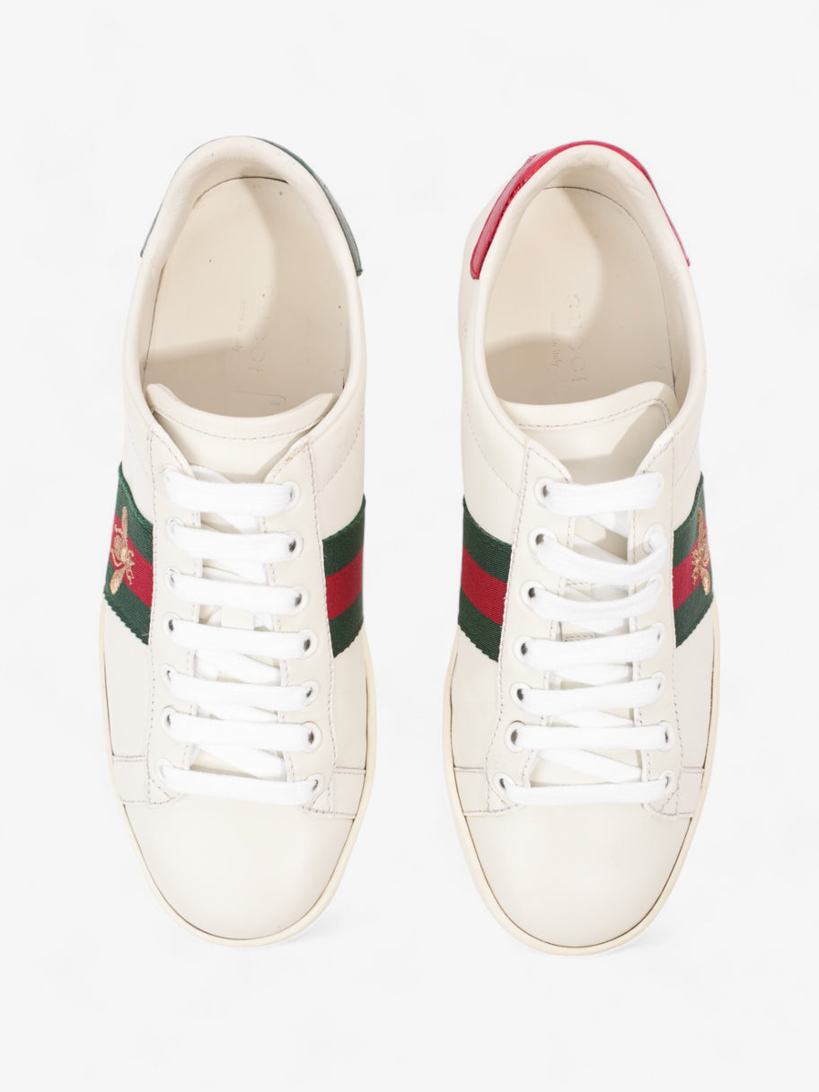 Gucci Ace Embroidered Bee White / Green / Red Leather EU 37 UK 4 Image 8