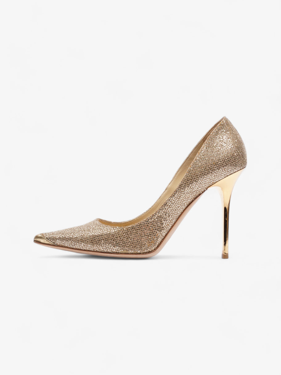 Jimmy Choo Abel Pointed Heel 105mm Gold Glitter EU 39 UK 6 Image 5