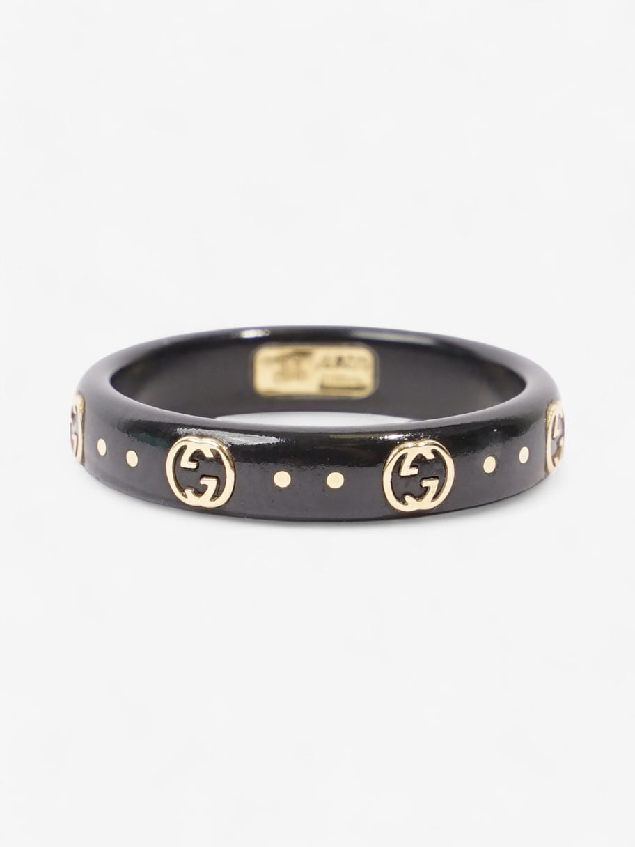 Gucci GG Icon Ring Black / Yellow Gold Base Metal 15 (Circumference - 55mm) Image 1