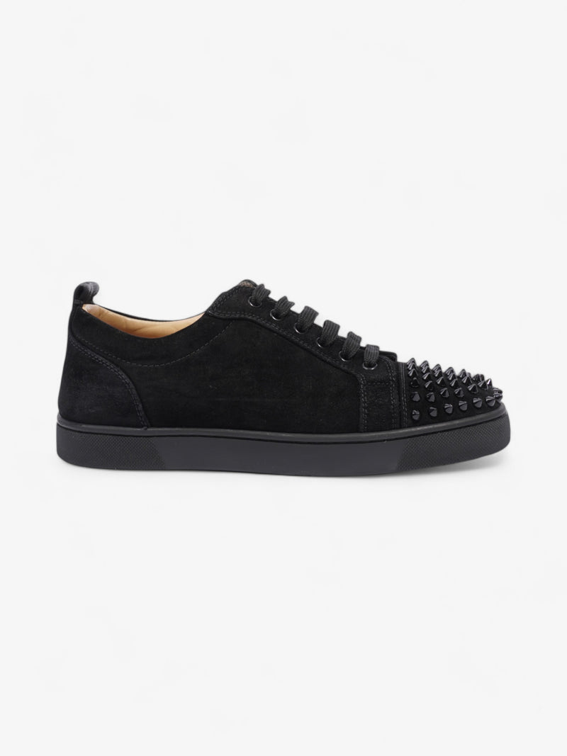  Christian Louboutin Louis Junior Spikes Black Suede EU 39.5 UK 6.5