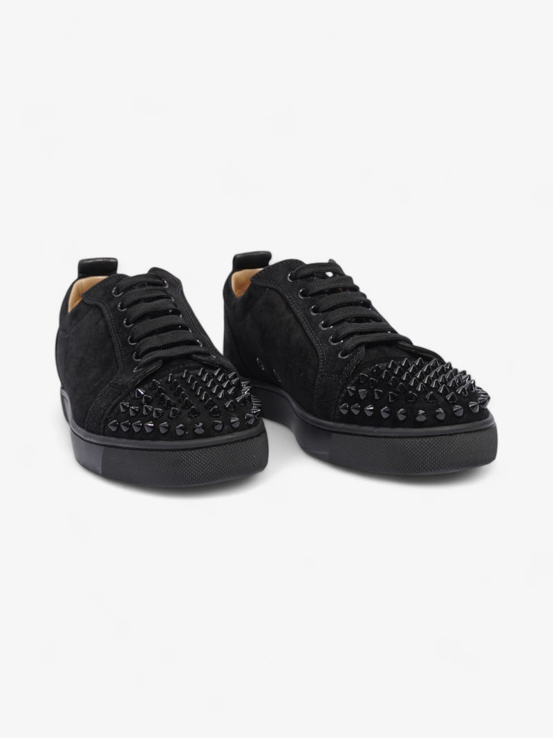  Christian Louboutin Louis Junior Spikes Black Suede EU 39.5 UK 6.5