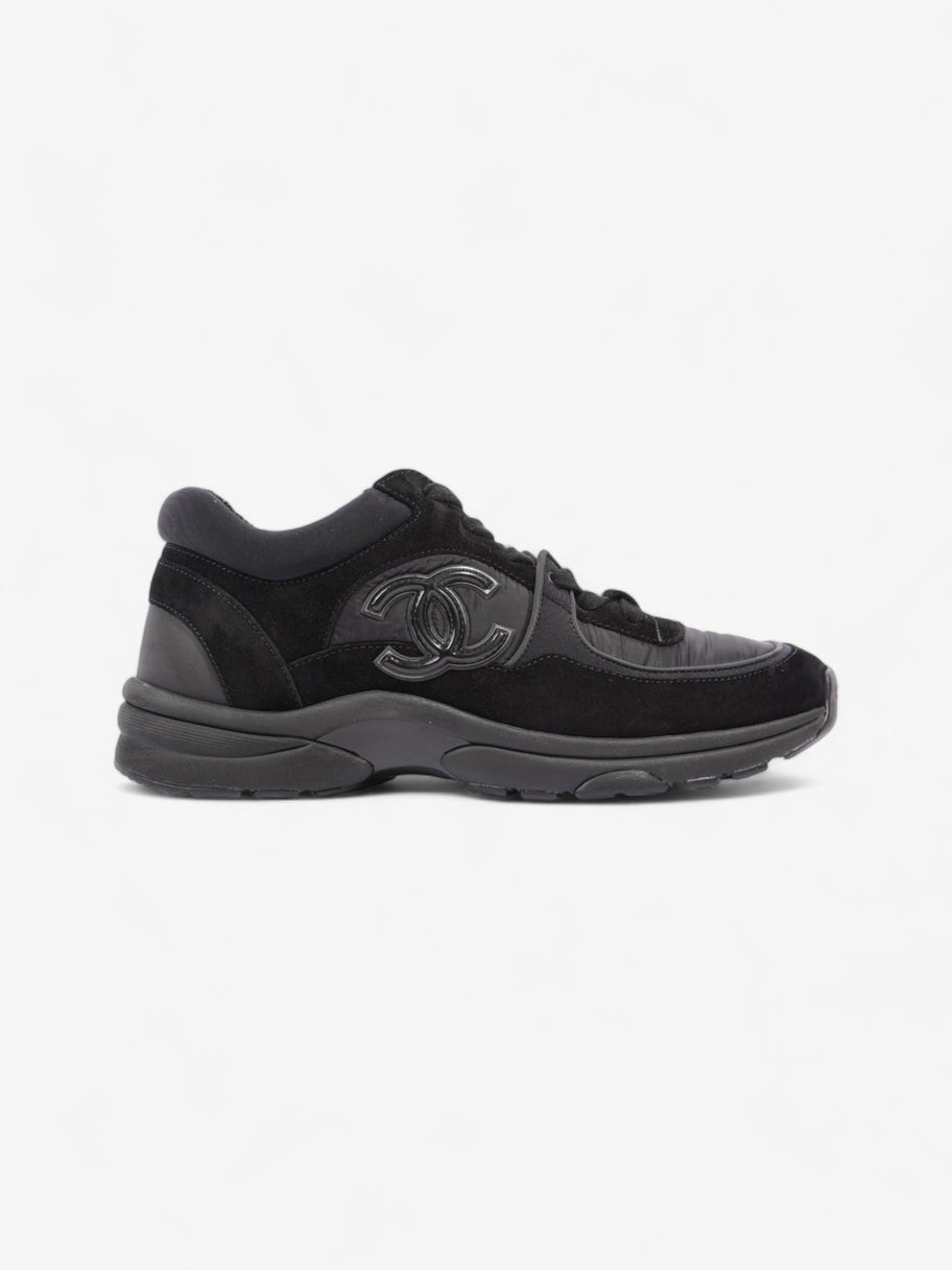 Chanel CC Logo Sneakers Black Suede EU 37.5 UK 4.5 Image 1