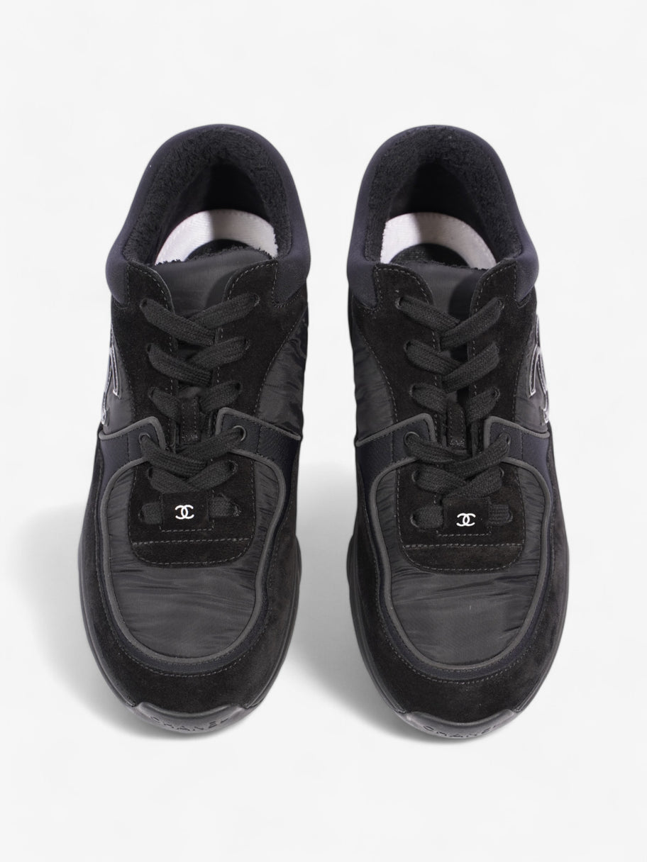 Chanel CC Logo Sneakers Black Suede EU 37.5 UK 4.5 Image 8