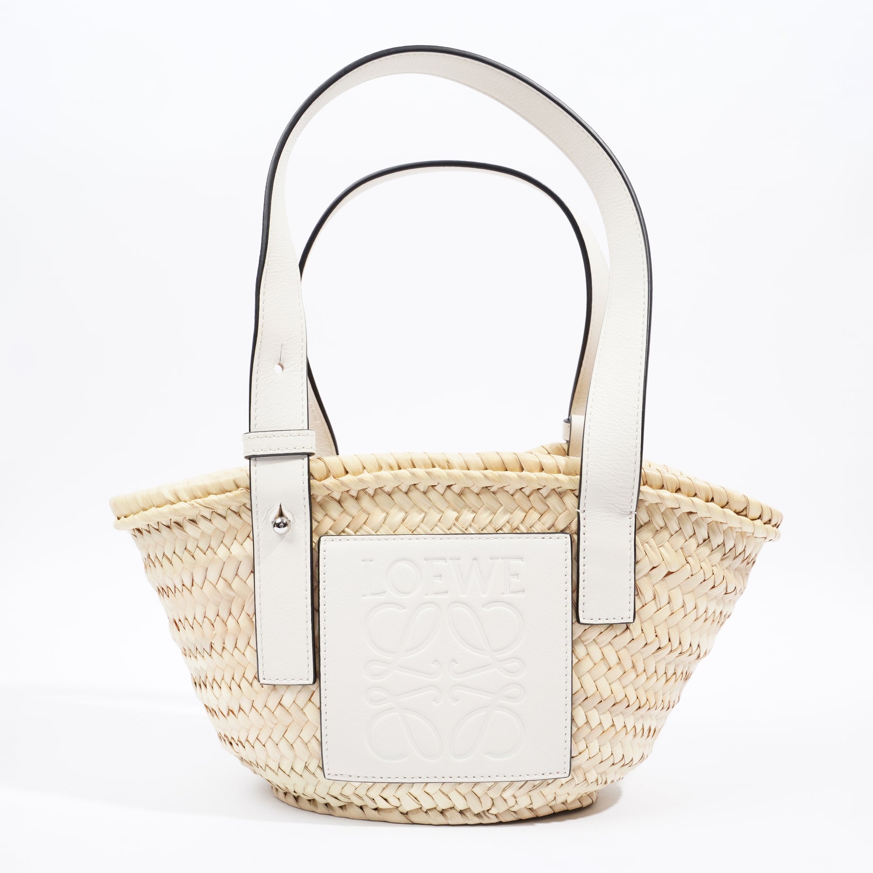 Loewe basket discount bag small white