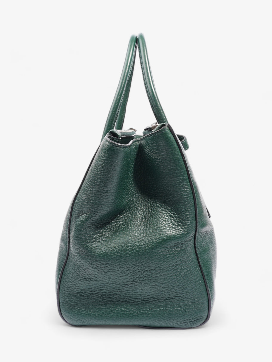 Double Zip Tote Green Saffiano Leather Image 3