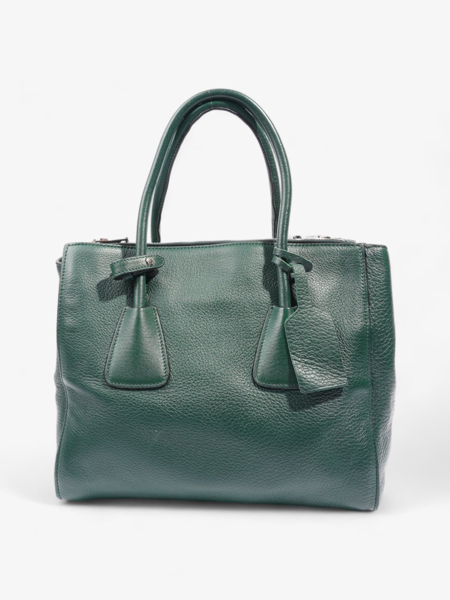 Double Zip Tote Green Saffiano Leather Image 4