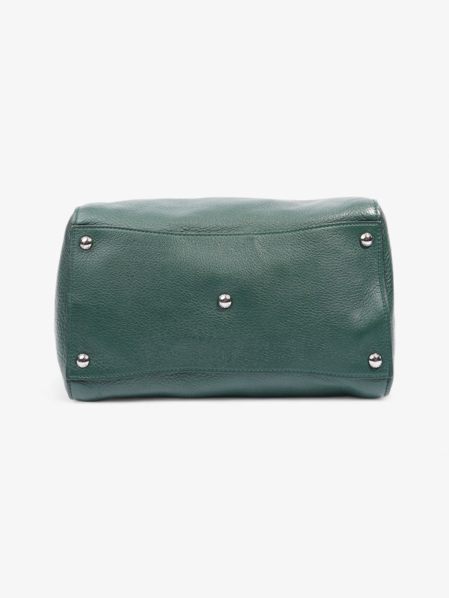 Double Zip Tote Green Saffiano Leather Image 6