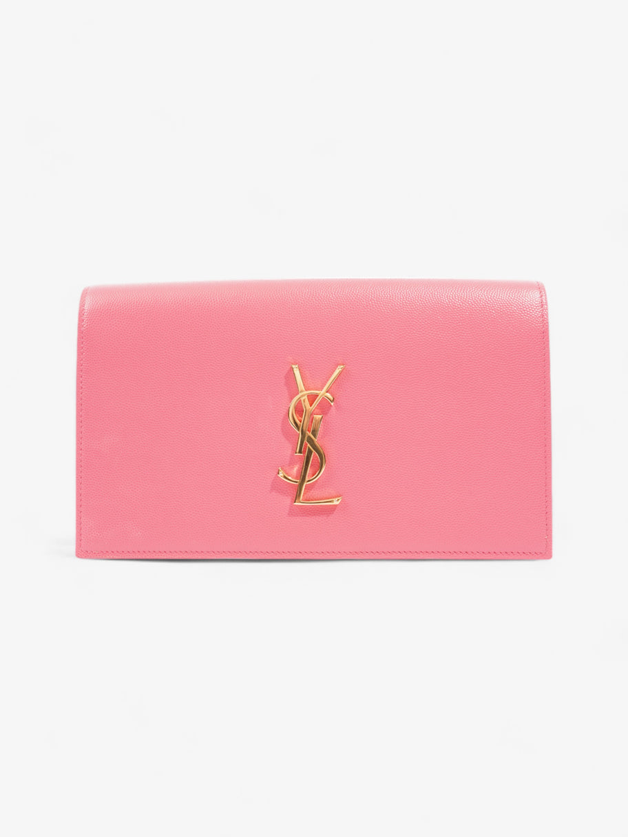 Saint Laurent Kate Neon Pink Grained Leather Image 1