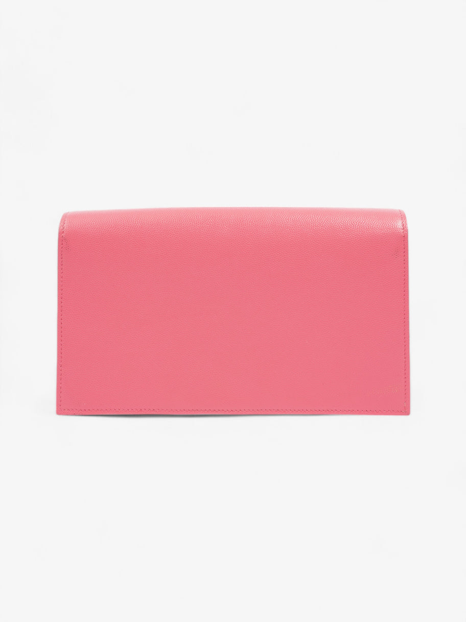 Saint Laurent Kate Neon Pink Grained Leather Image 5