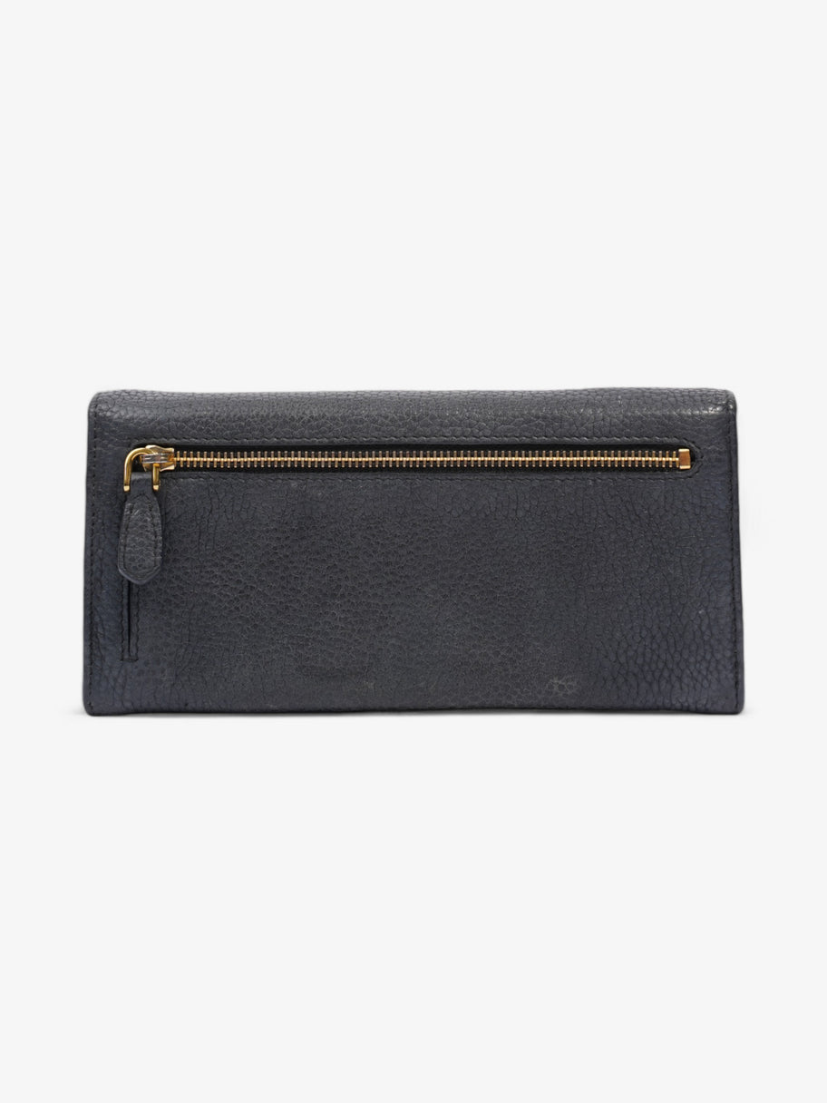 Prada Continental Wallet Dark Grey Leather Image 2