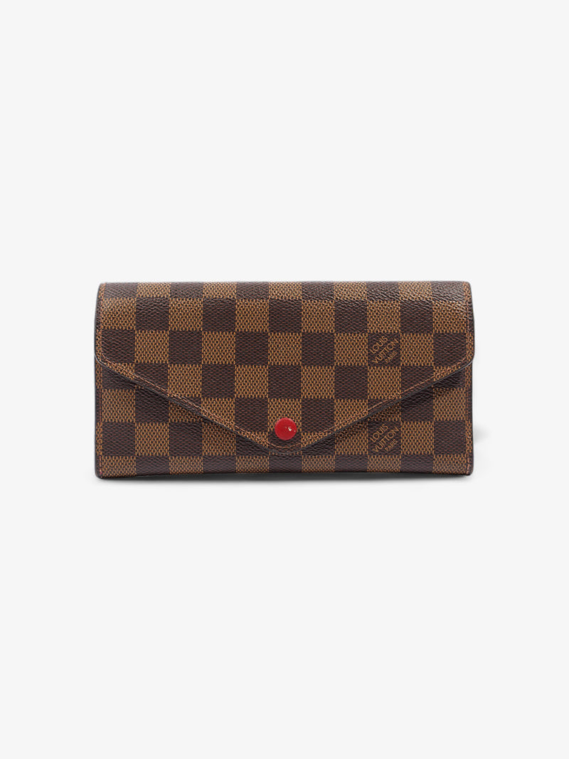  Louis Vuitton Josephine Damier Ebene / Red Coated Canvas