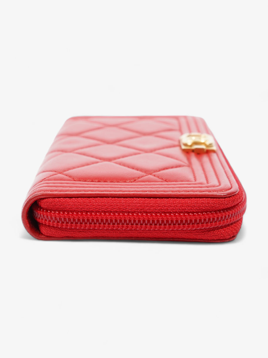 Chanel Coin Case Red Lambskin Leather Image 4