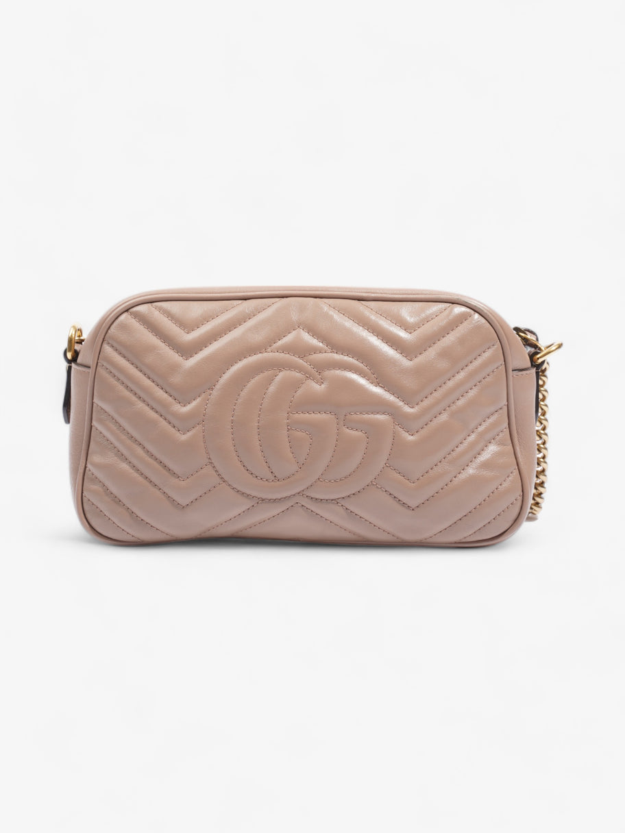 GG Marmont Zip Nude Matelasse Leather Small Image 4