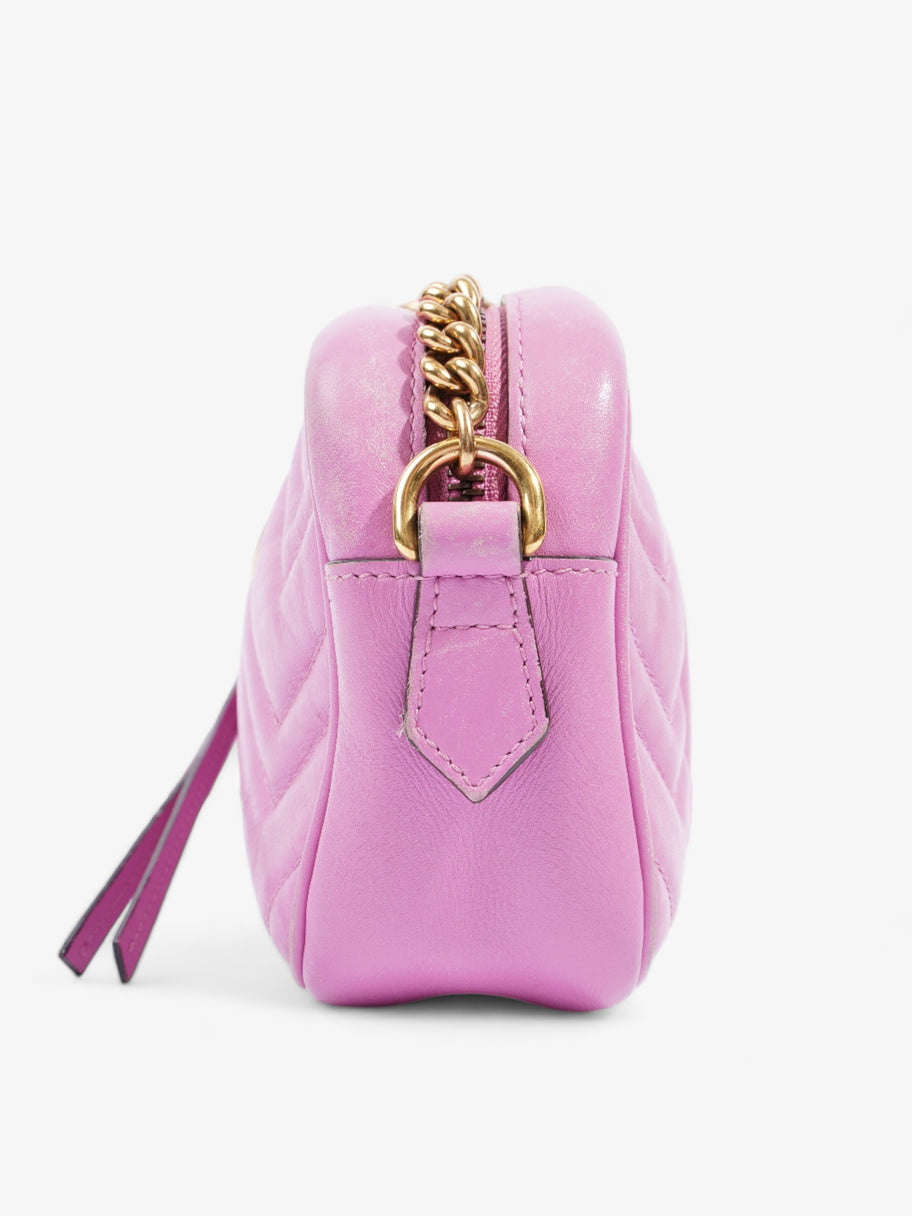 Gucci Marmont Zip Pink Matelasse Leather Mini Image 3