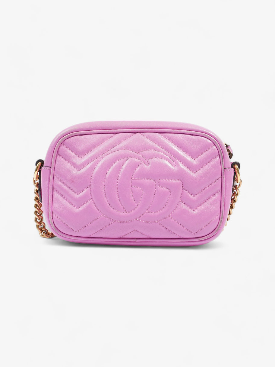 Gucci Marmont Zip Pink Matelasse Leather Mini Image 4