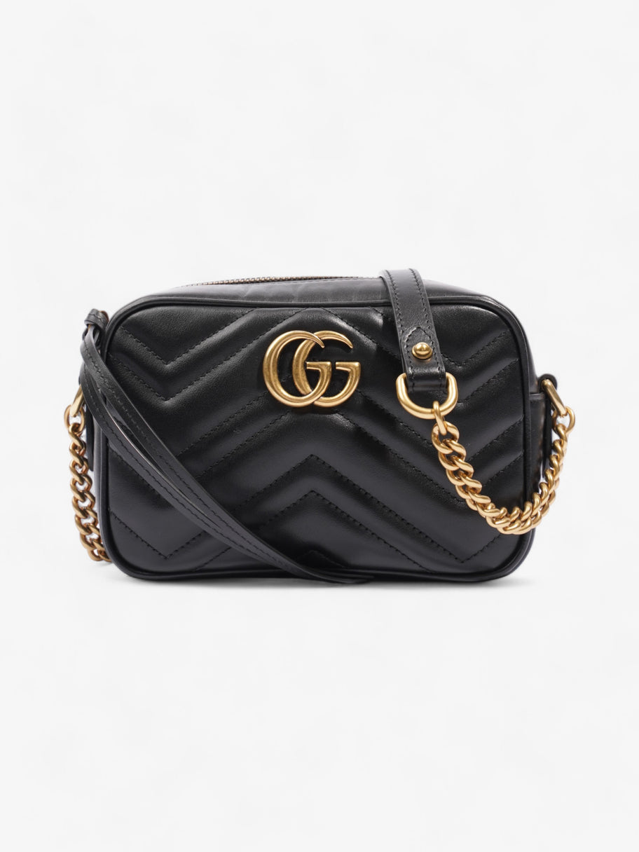 Gucci GG Marmont Black Matelasse Leather Mini Image 1