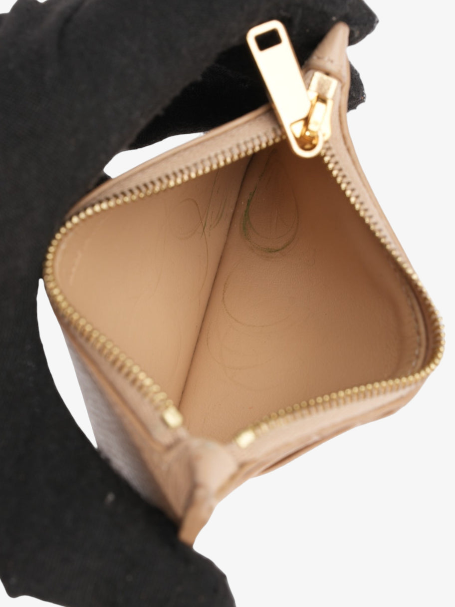 Celine Card and Coin Purse Beige Leather Image 7