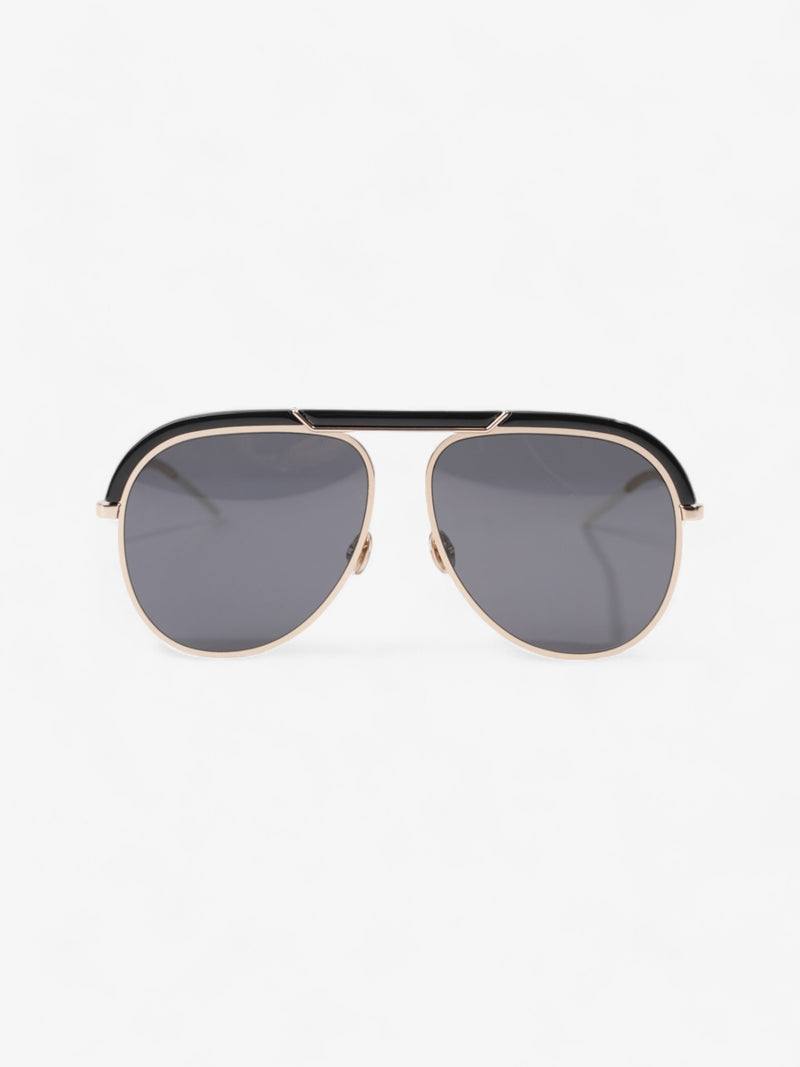  Christian Dior DiorDesertic Sunglasses Black / Gold Acetate 145mm