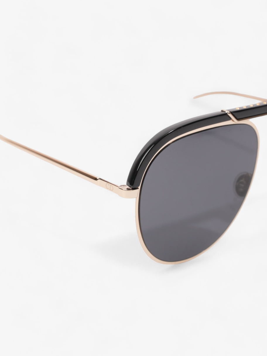 Christian Dior DiorDesertic Sunglasses Black Gold Acetate 145mm Luxe Collective