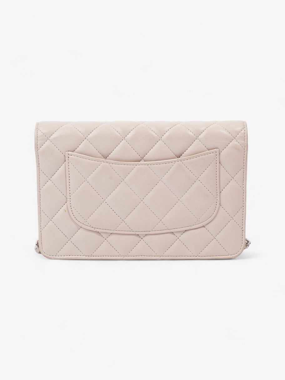 Chanel Classic Wallet On Chain Pale Pink Lambskin Leather Image 4