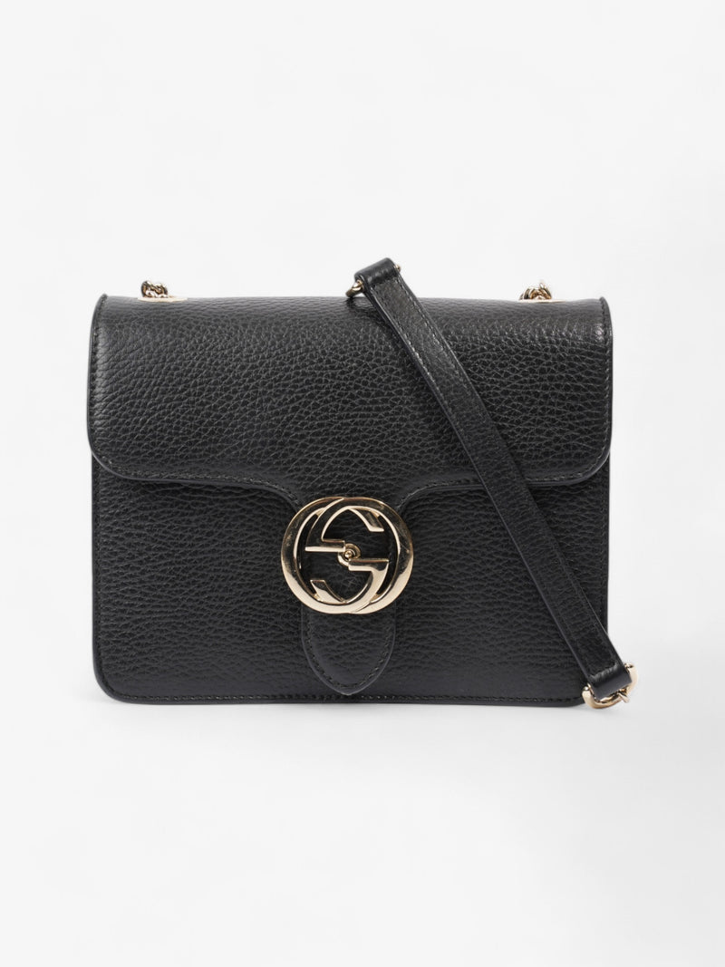  Gucci Interlocking Bag Black Leather Small