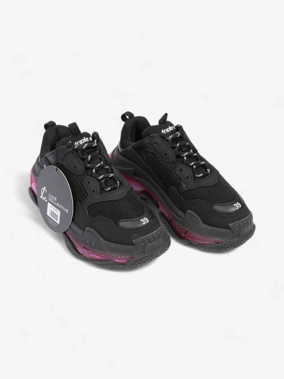 Balenciaga Triple S Clear Sole Black / Pink Mesh EU 39 UK 6 Image 10