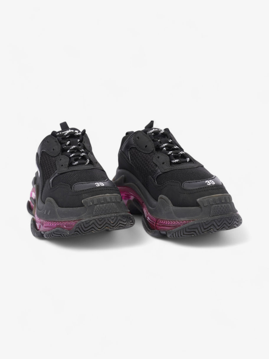 Balenciaga Triple S Clear Sole Black / Pink Mesh EU 39 UK 6 Image 2