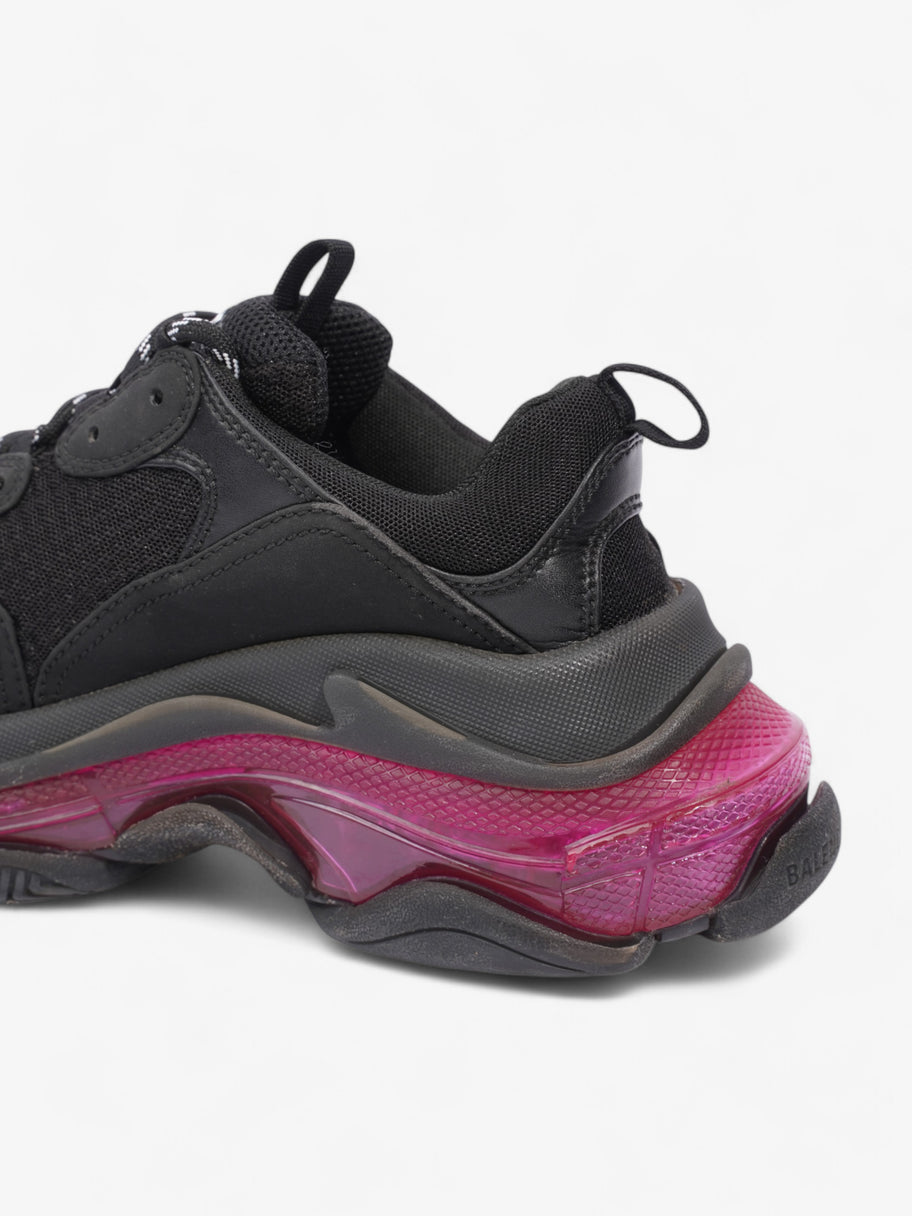 Balenciaga Triple S Clear Sole Black / Pink Mesh EU 39 UK 6 Image 9