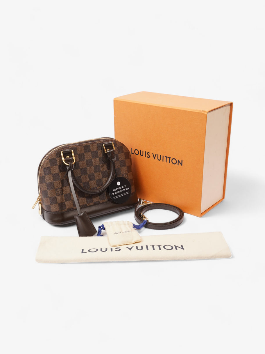 Louis Vuitton Alma Damier Ebene Coated Canvas BB Image 9