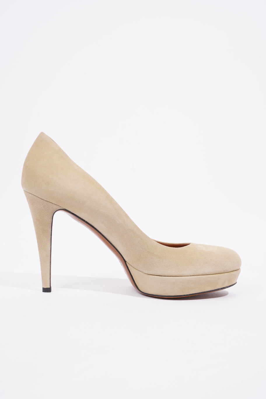 Platform Pump 100 Cream Suede EU 38.5 UK 5.5 Image 5