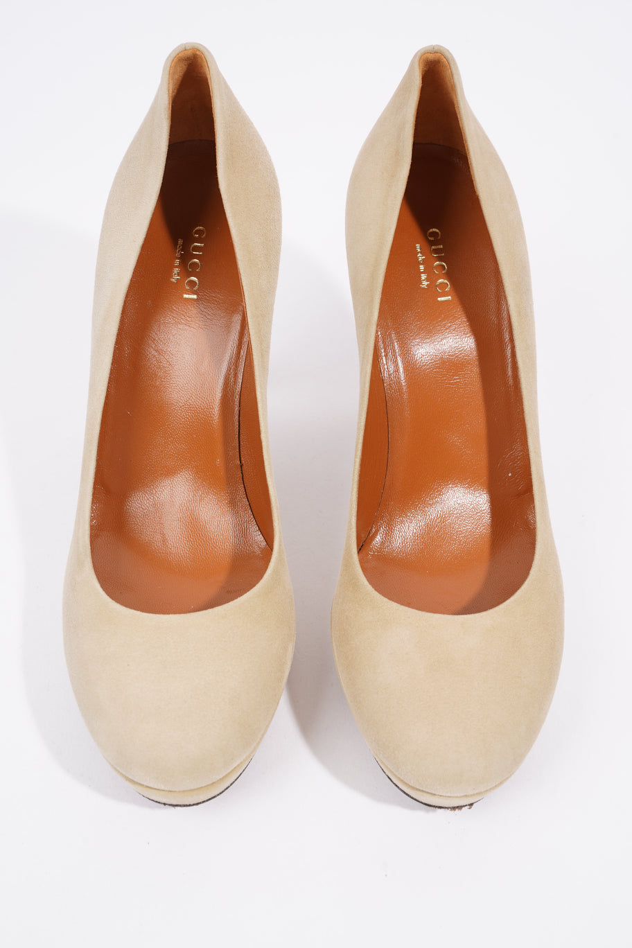 Platform Pump 100 Cream Suede EU 38.5 UK 5.5 Image 8