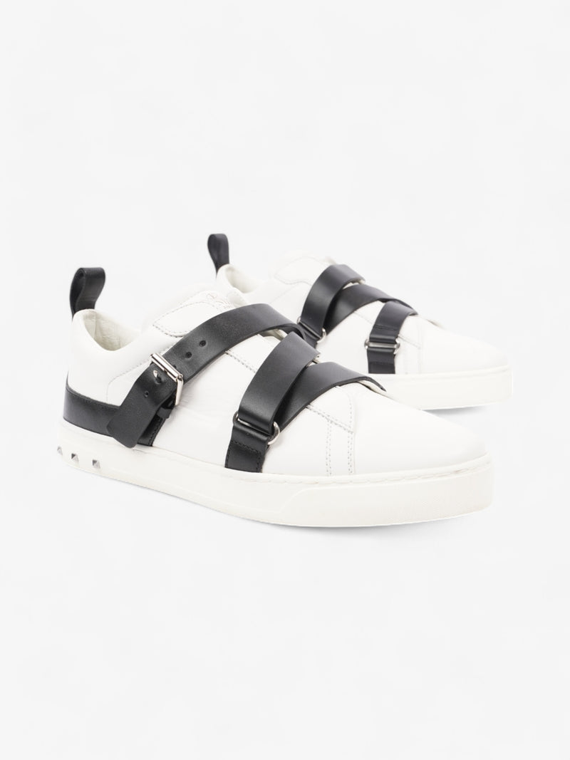  Valentino V Punk Low Top White / Black Calfskin Leather EU 39.5 UK 6.5