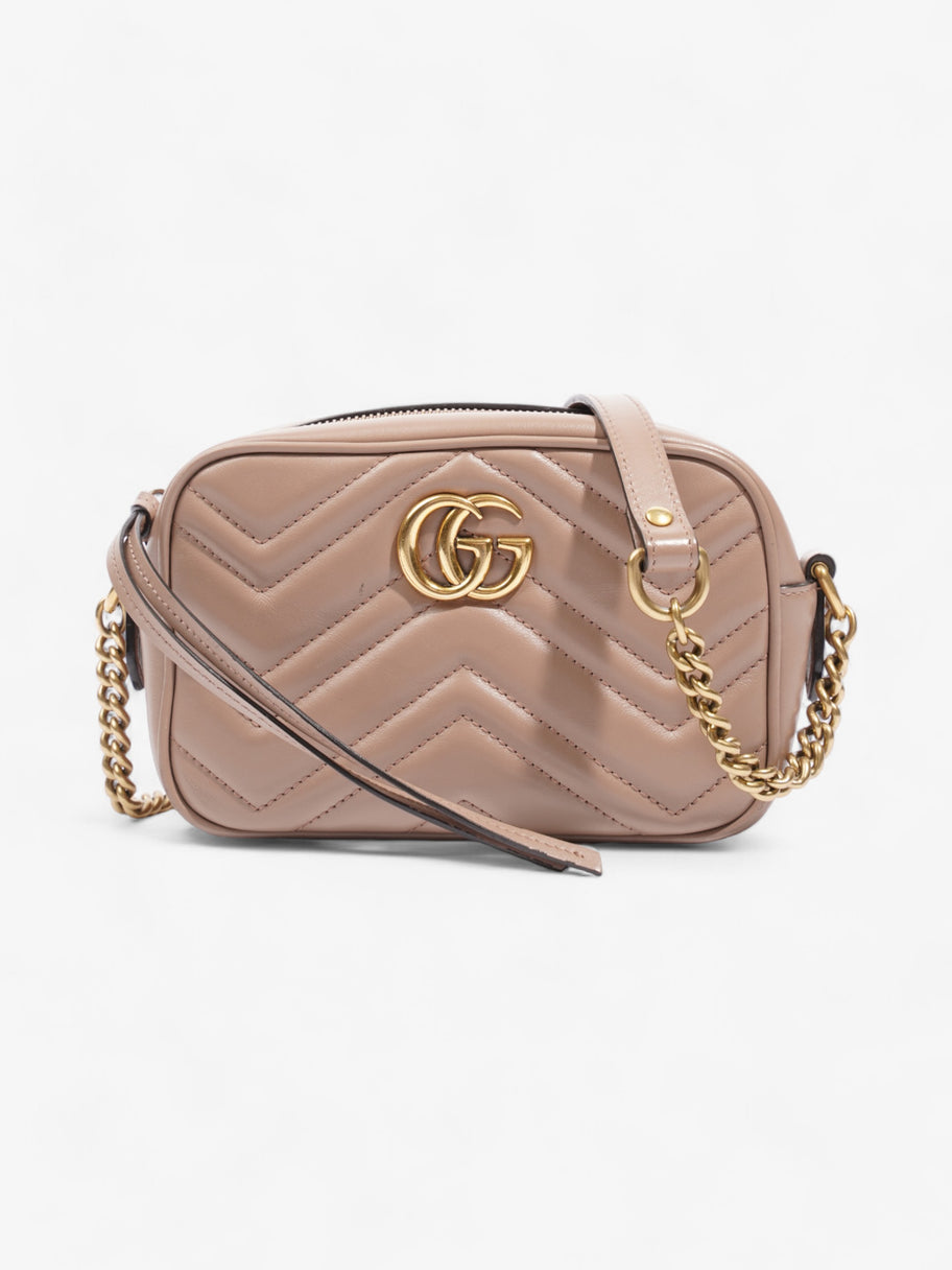 Gucci GG Marmont Taupe Matelasse Leather Mini Image 1