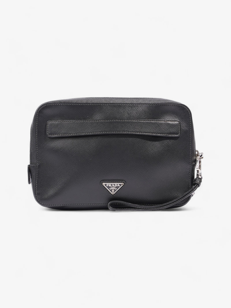  Prada Wristlet Black Saffiano Leather