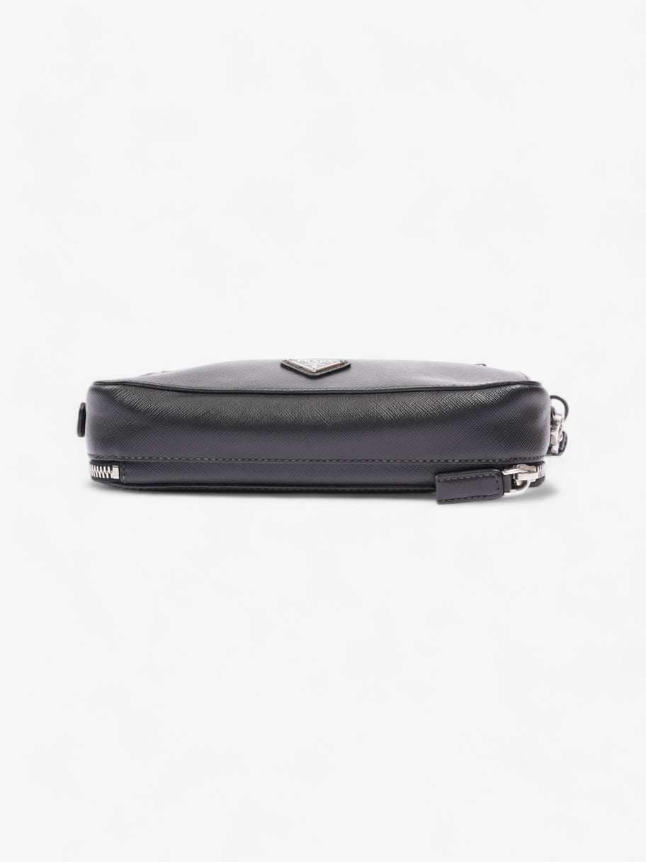 Prada Wristlet Black Saffiano Leather Image 7