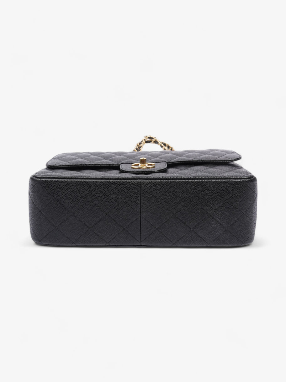 Chanel Classic Double Flap Black Caviar Leather Jumbo Image 5