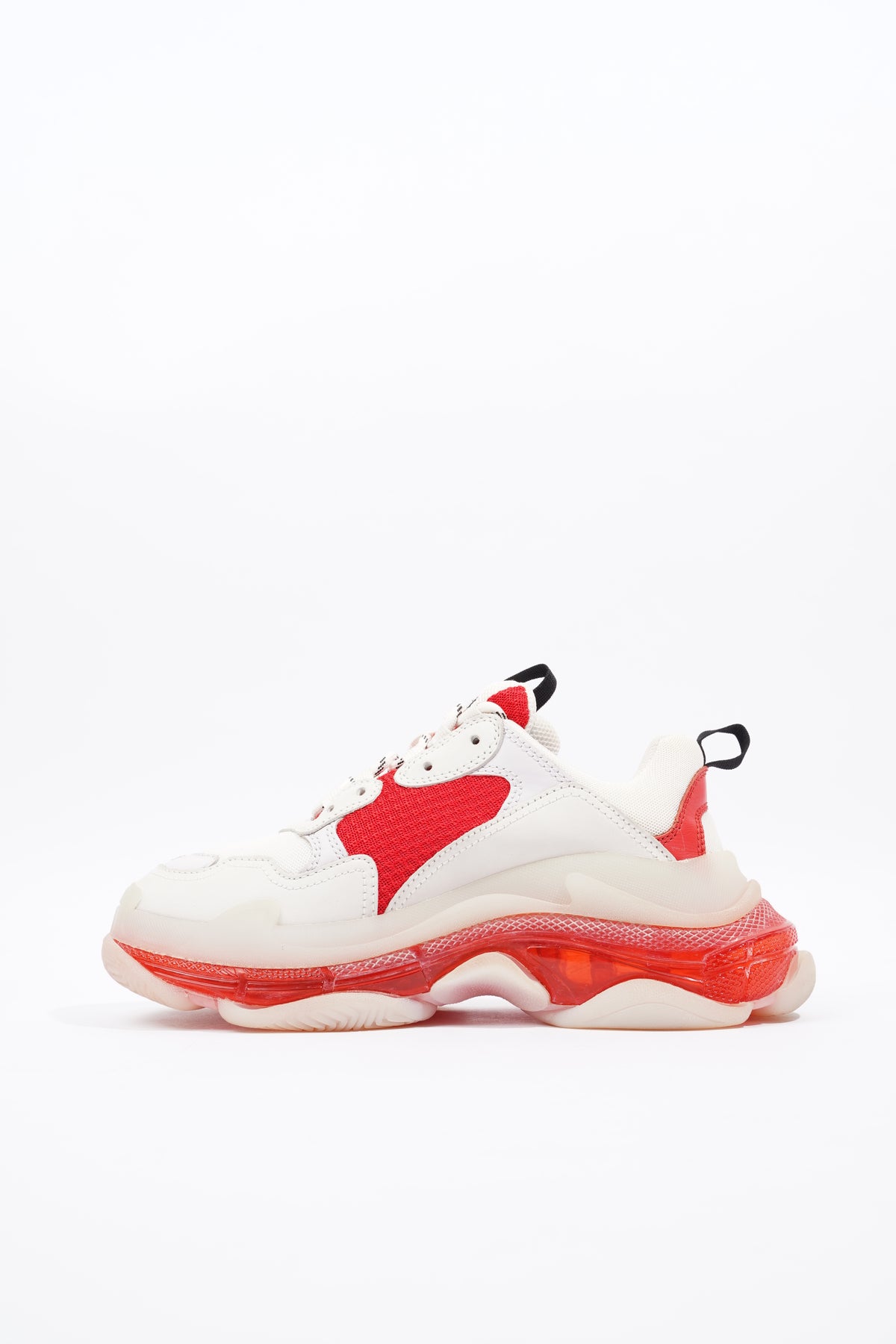 Balenciaga triple s store red clear sole