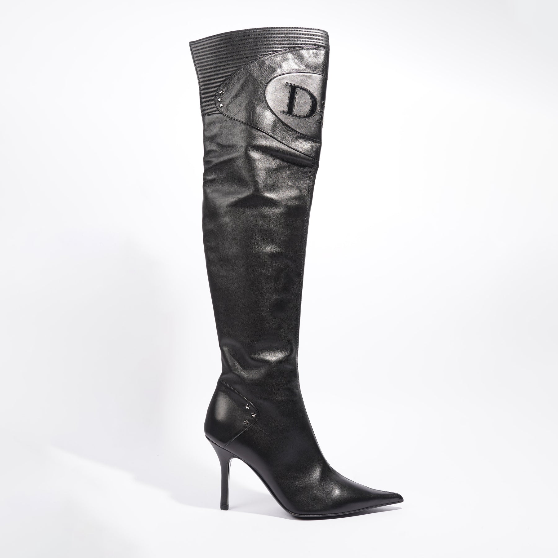 Dior knee discount high boots