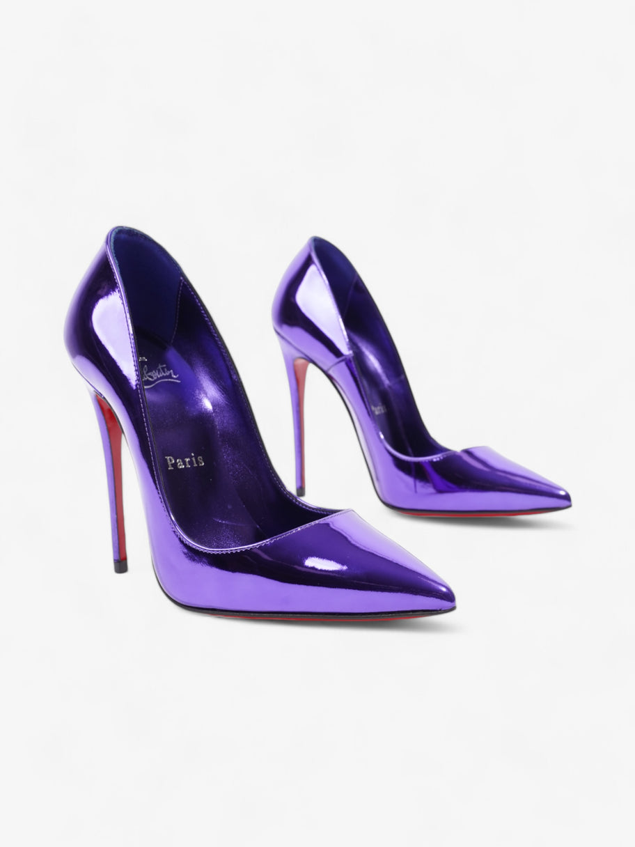 Christian Louboutin So Kate Heels 120 Purple Metallic Patent Leather EU 35 UK 2 Image 2