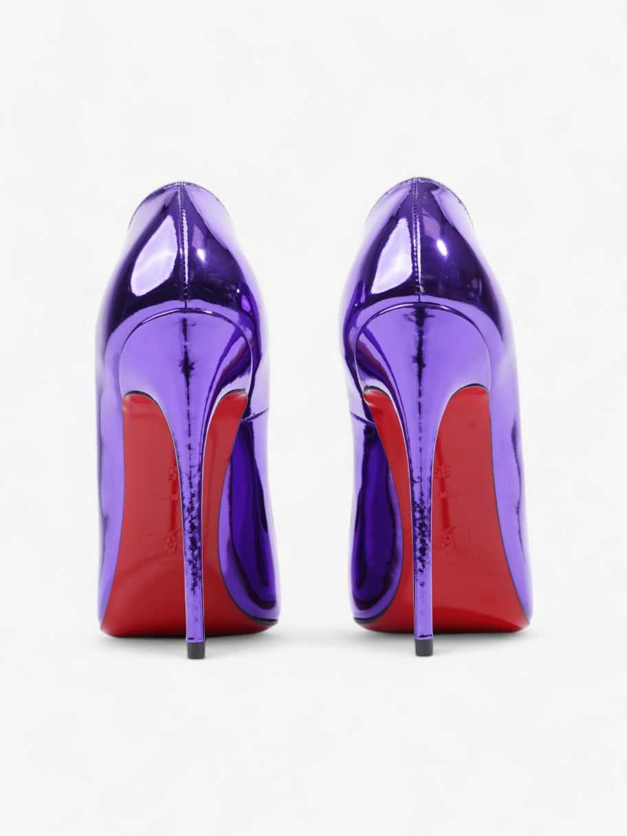 Christian Louboutin So Kate Heels 120 Purple Metallic Patent Leather E Luxe Collective