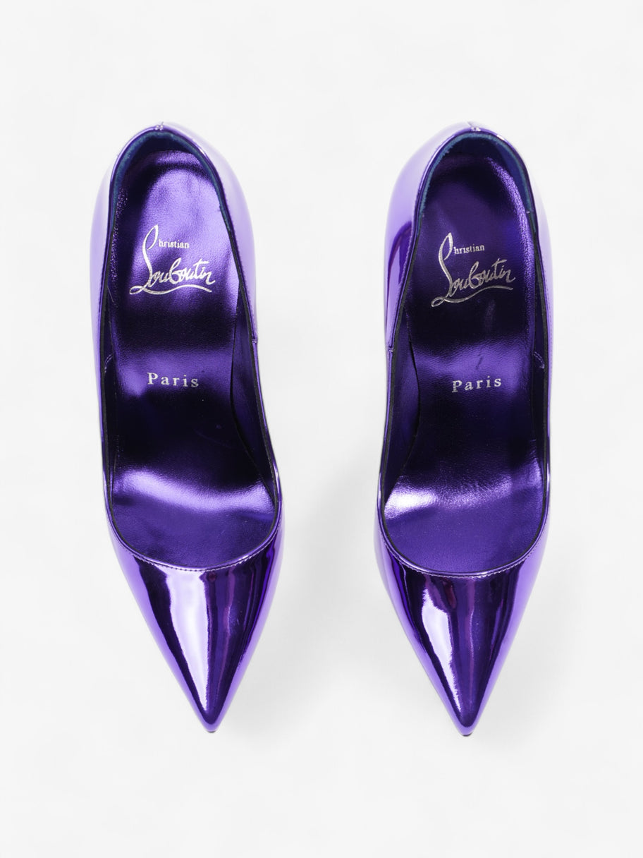 Christian Louboutin So Kate Heels 120 Purple Metallic Patent Leather EU 35 UK 2 Image 8