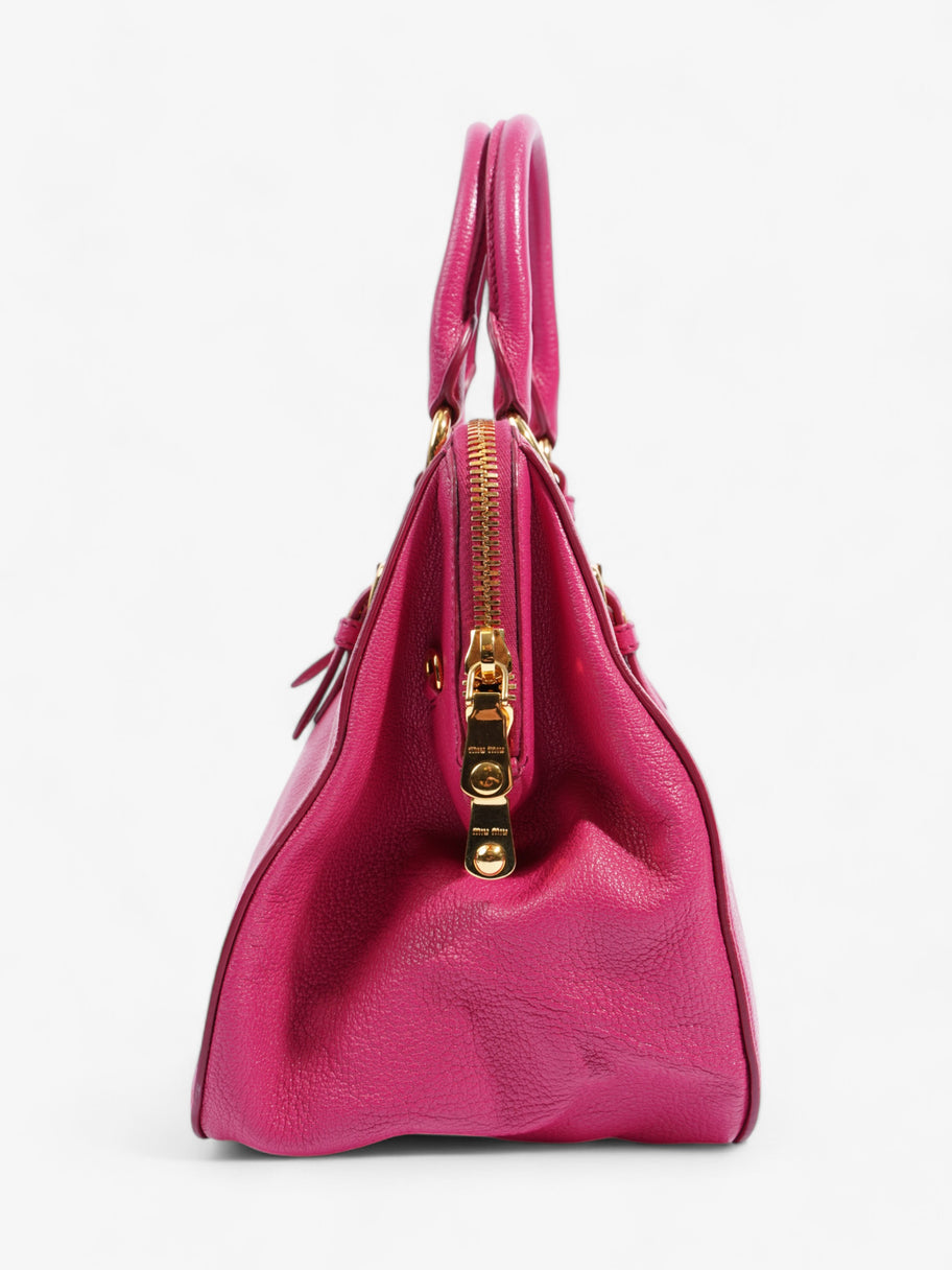 Miu Miu Crossbody Handbag Pink Leather Image 5