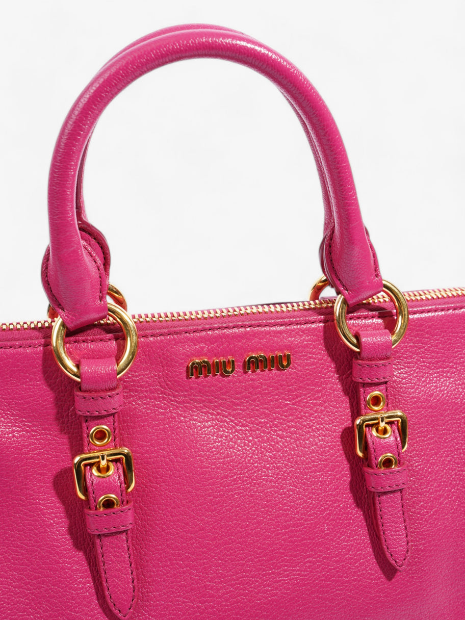 Miu Miu Crossbody Handbag Pink Leather Image 7