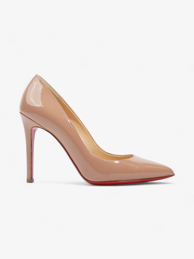  Christian Louboutin Pigalle 100 Nude Patent Leather EU 37 UK 4